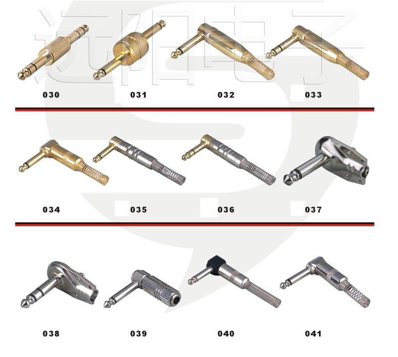 6.35音响插头(高档装配式)